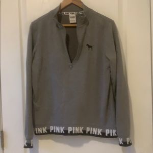 PINK VS Victoria’s Secret Gray ZIP UP sweatshirt M